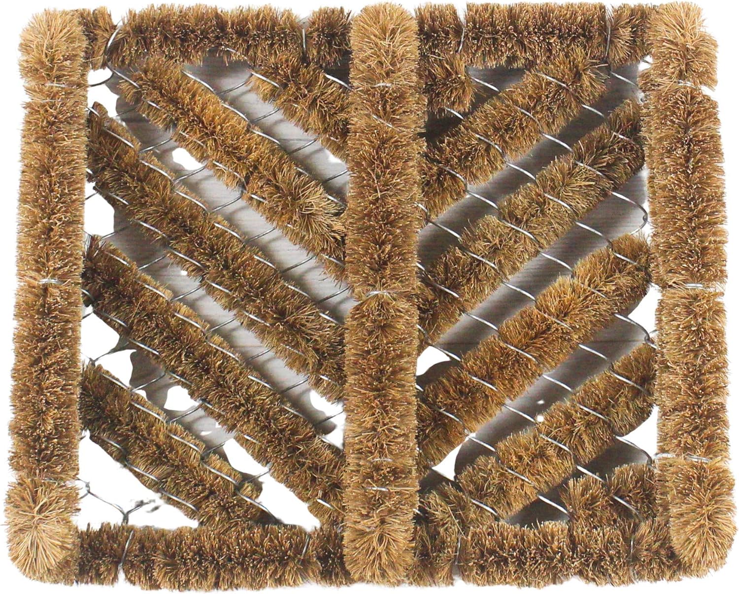 Maine Furniture Co. Berwick Double Boot Scraper Door Mat, Brown, Berwick Boot Scraper - 30 x 35 CM