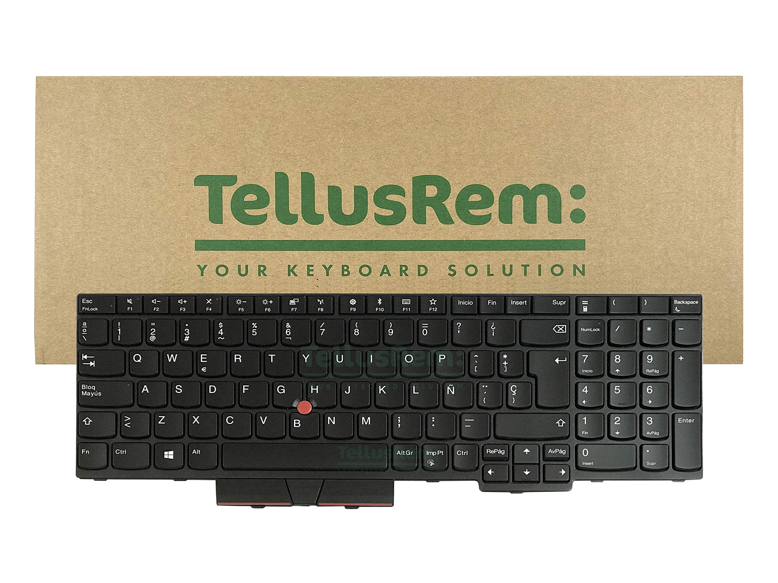 replacement Spanish non-backlit keyboard for Lenovo Thinkpad T570 T580 P51s P52s