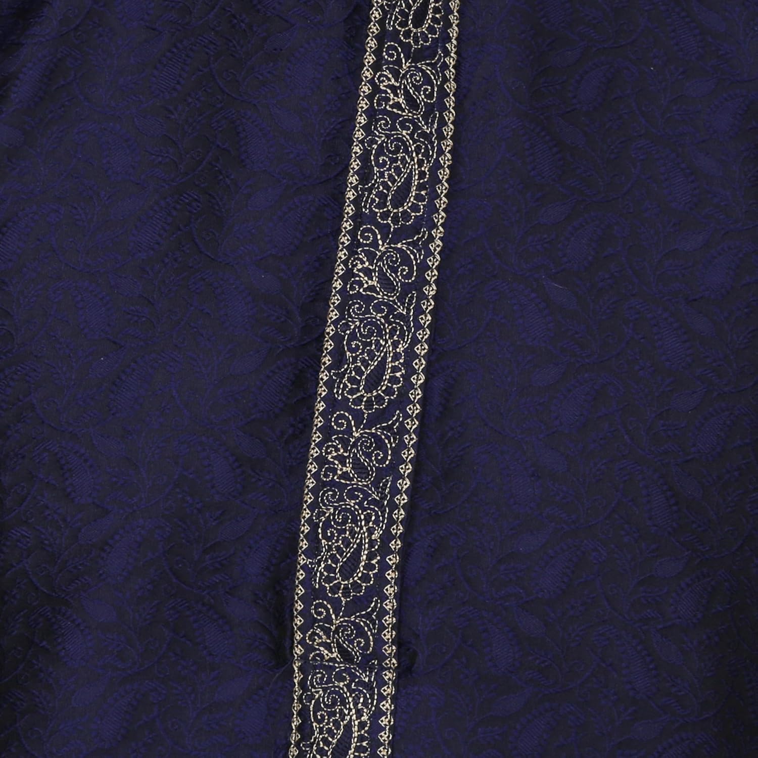 royal kurta men's jacqaurd silk embroidered kurta pyjama set