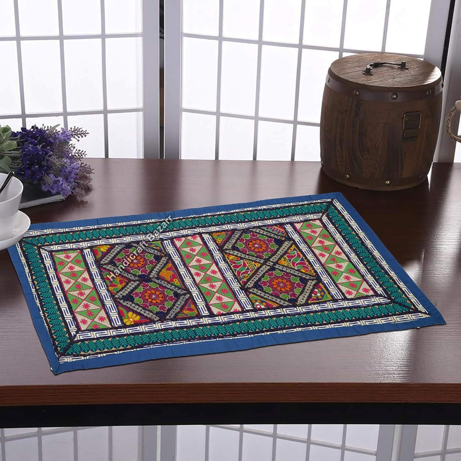Buy Handicraft Bazarr Khambadiya Vintage Table Runner Ethnic Place Mat