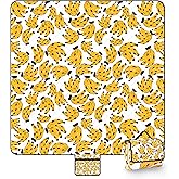 MFTKB Picnic Blankets Waterproof Foldable, 78''*78'' Large Beach Blanket Waterproof Sandproof, Portable Outdoor Blanket for Camping, Beach, Grass, Park, Outdoor Essentials Must Haves-Bananas