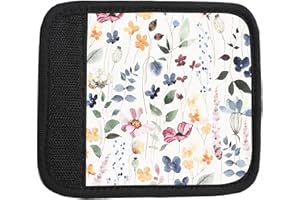 TPOAEL 2 Pack Luggage Handle Wrap Travel Tags - Set of Luggage Tags for Suitcases, Identifiers, Marker, and Handle Covers - Cruise Accessories and Travel Gifts（Cute Watercolor Flowers