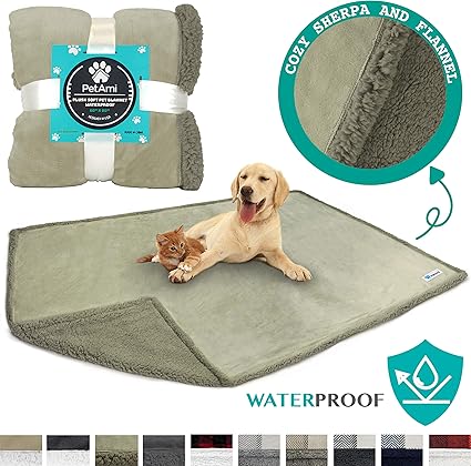Amazon Com Petami Waterproof Dog Blanket For Bed Couch Sofa