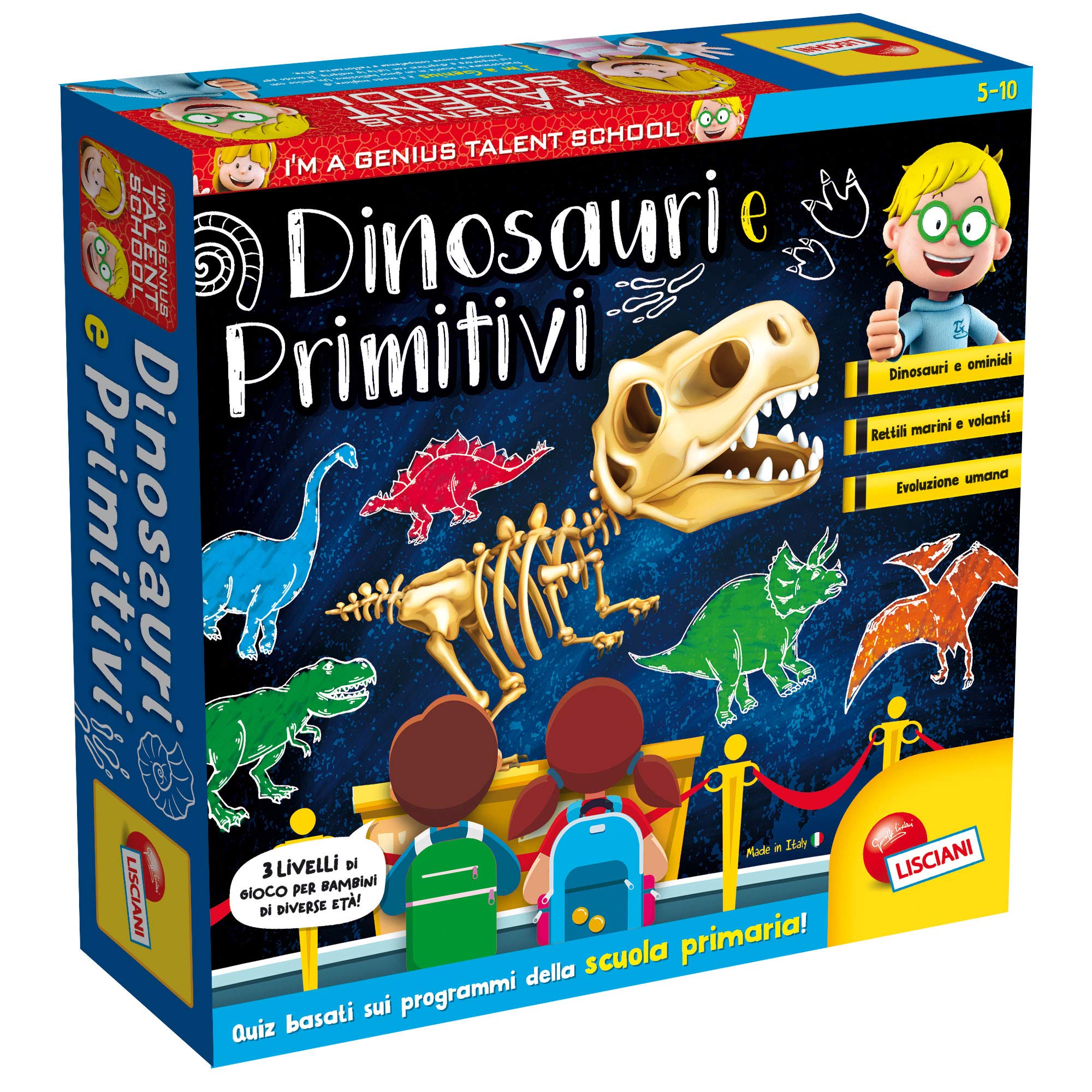 Liscianigiochi Little Genius Talent School Dinosaurs and apes Multicolour