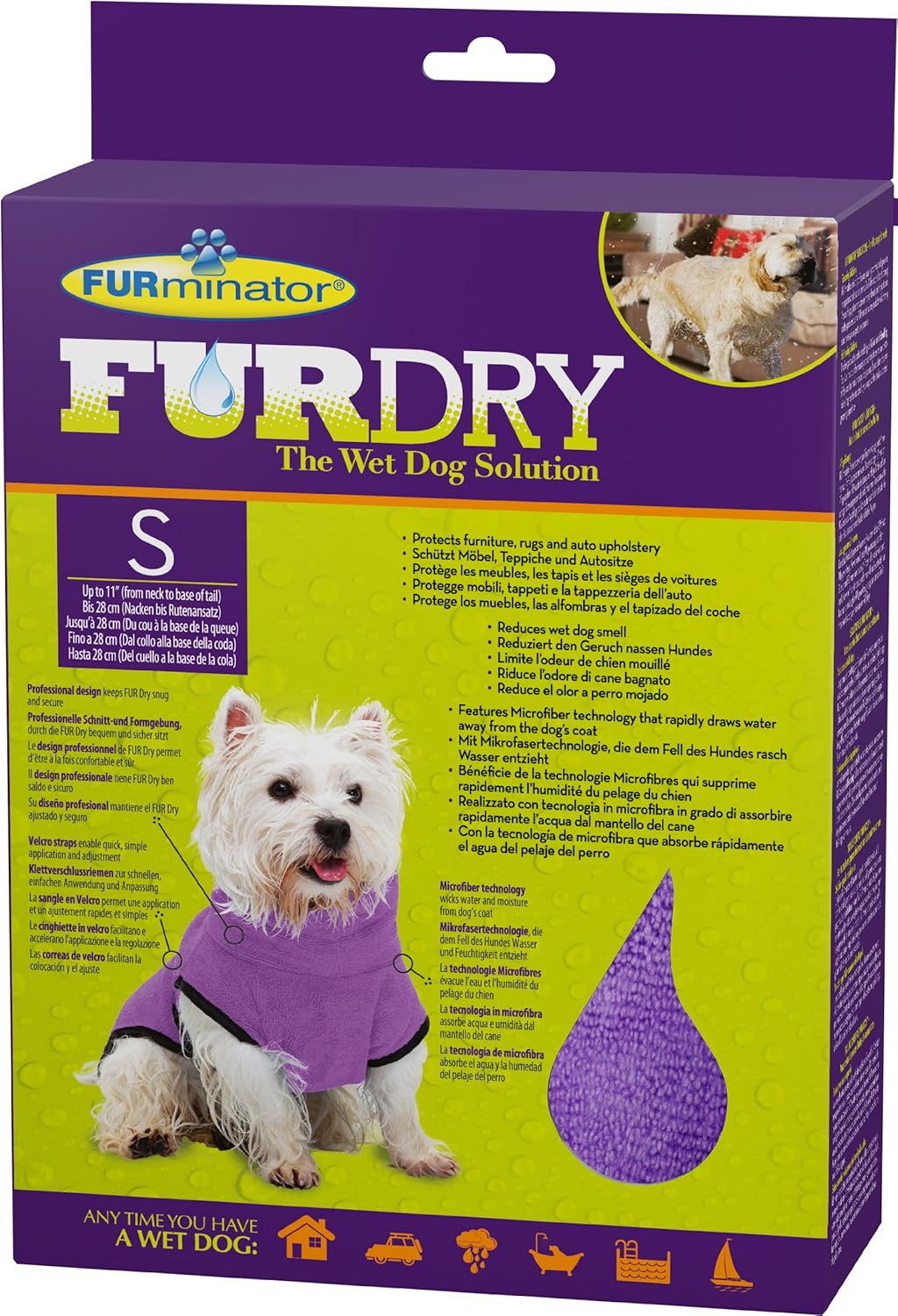 furminator on wet fur