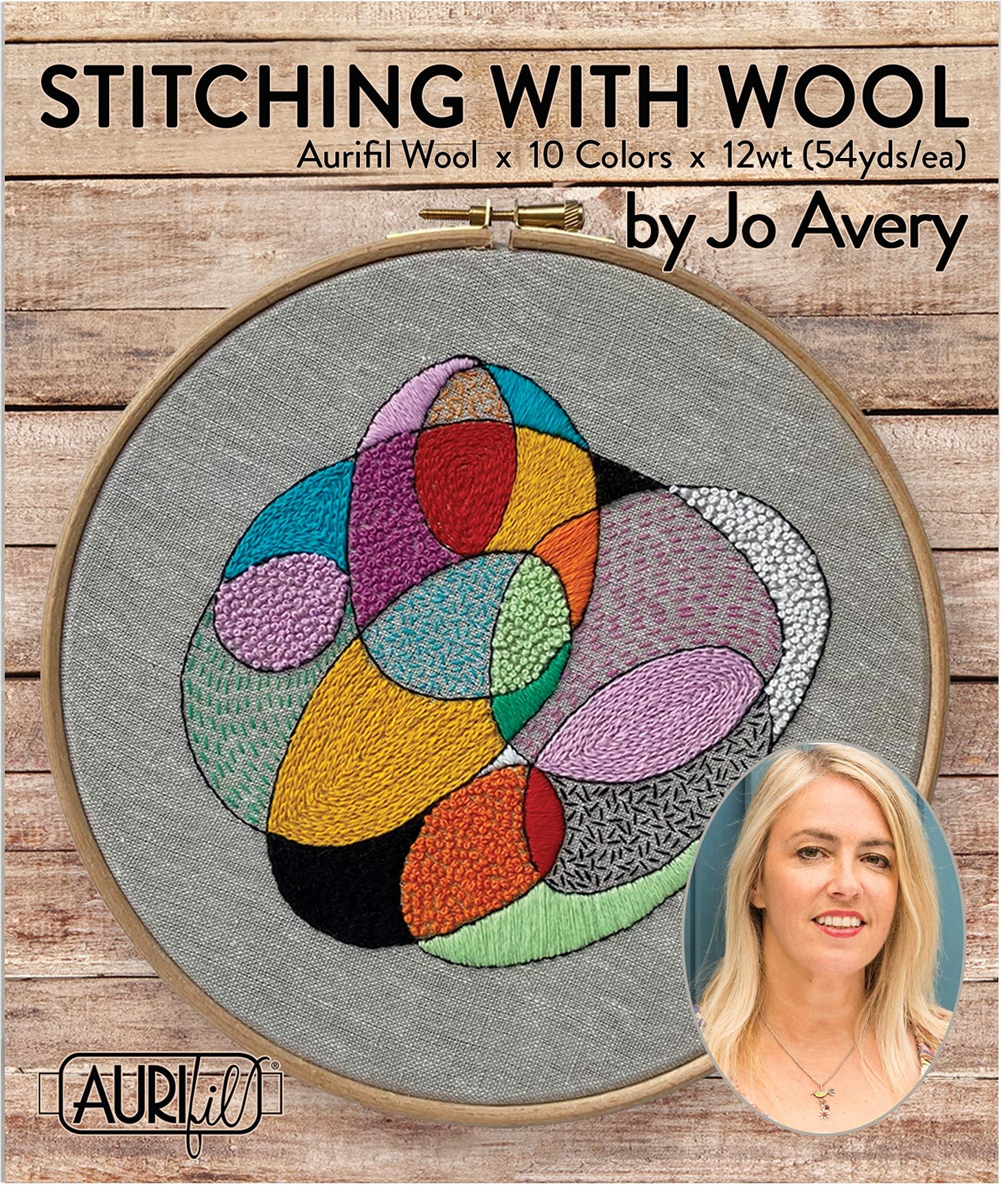 Aurifil Designer Thread Collection-Stitching with Wool by Jo Avery