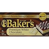Baker's, Premium White Chocolate Baking Bar, 4oz Bar (Pack of 4)