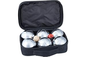 Relaxdays Boule Set of 6 Metal Balls
