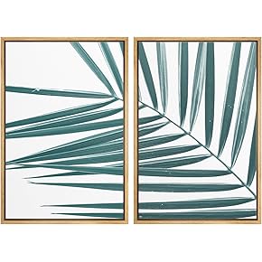 SIGNWIN Framed Wall Art Print Set Watercolor Style...