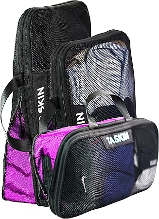 packing cubes with ykk zippers