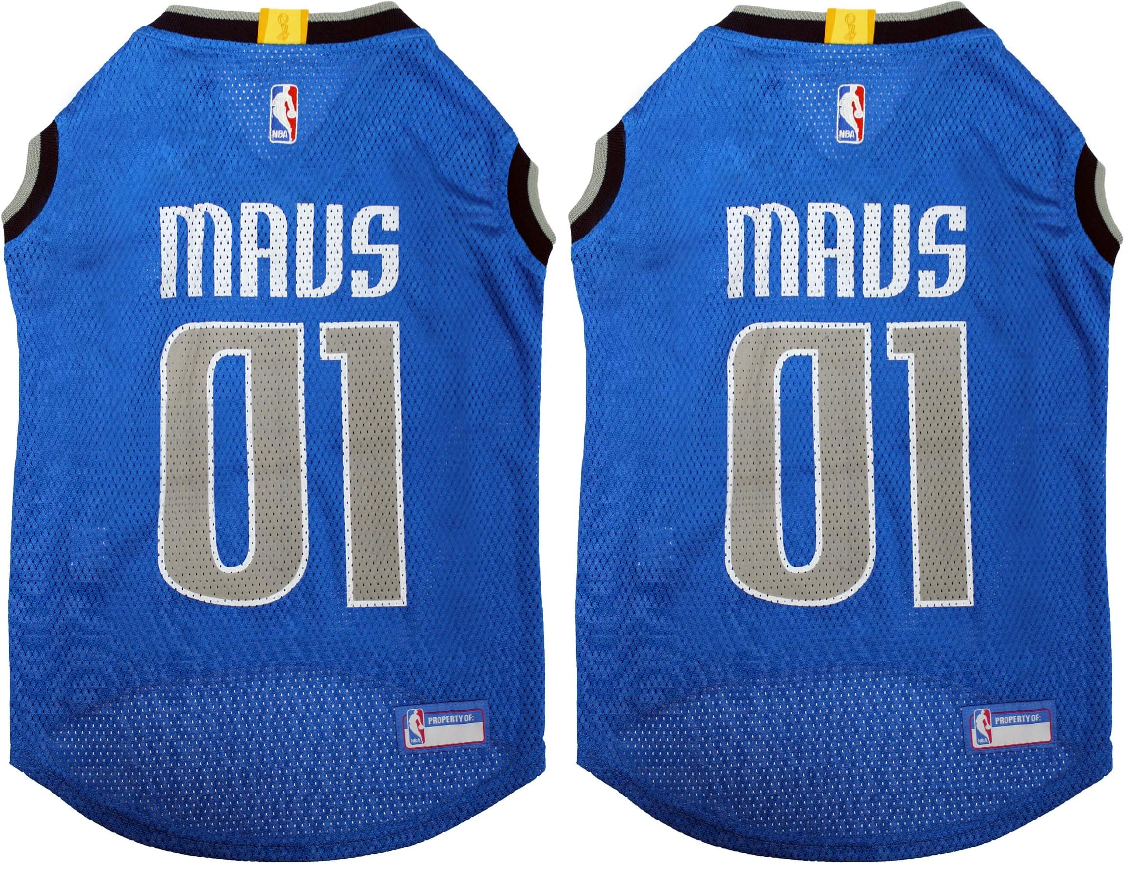 NBA Dallas Mavericks Dog Jersey, Medium - Tank Top Basketball Pet Jersey (Pack of 2)
