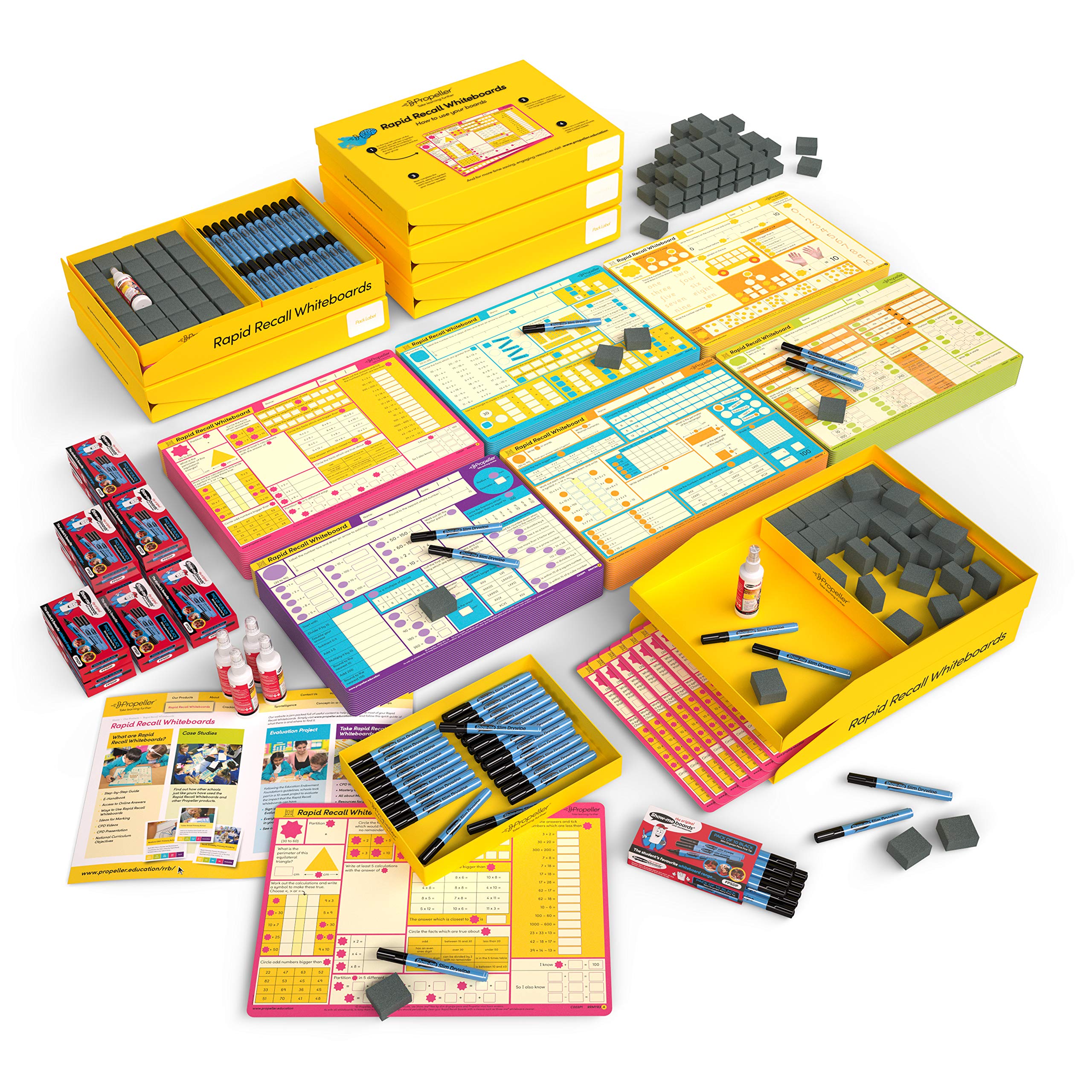 Propeller Education Recall A3 Whiteboards Monster Pack, 1-6 Years