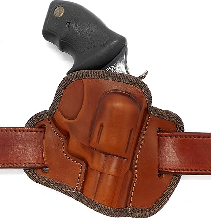 Amazon Com Holstermart Usa Cebeci Arms Brown Leather Open Top Owb Right Hand Belt Holster For Small 2 22 38 Revolver S W J Frame Taurus 85 850 905 Rossi 35 351 352 Kimber K6s Sports Outdoors