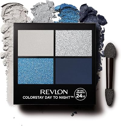 Revlon ColorStay 24 Hour Eyeshadow Quad with Dual-Ended Applicator Brush 580