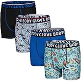 Body Glove Boys Boxer Briefs Pack of 4, 5 or 6 Comfortable and Durable Underwear