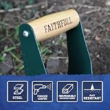 Faithfull Countryman Hand Bulb Planter - Forged Carbon Steel, FSC Ash Handle view 5