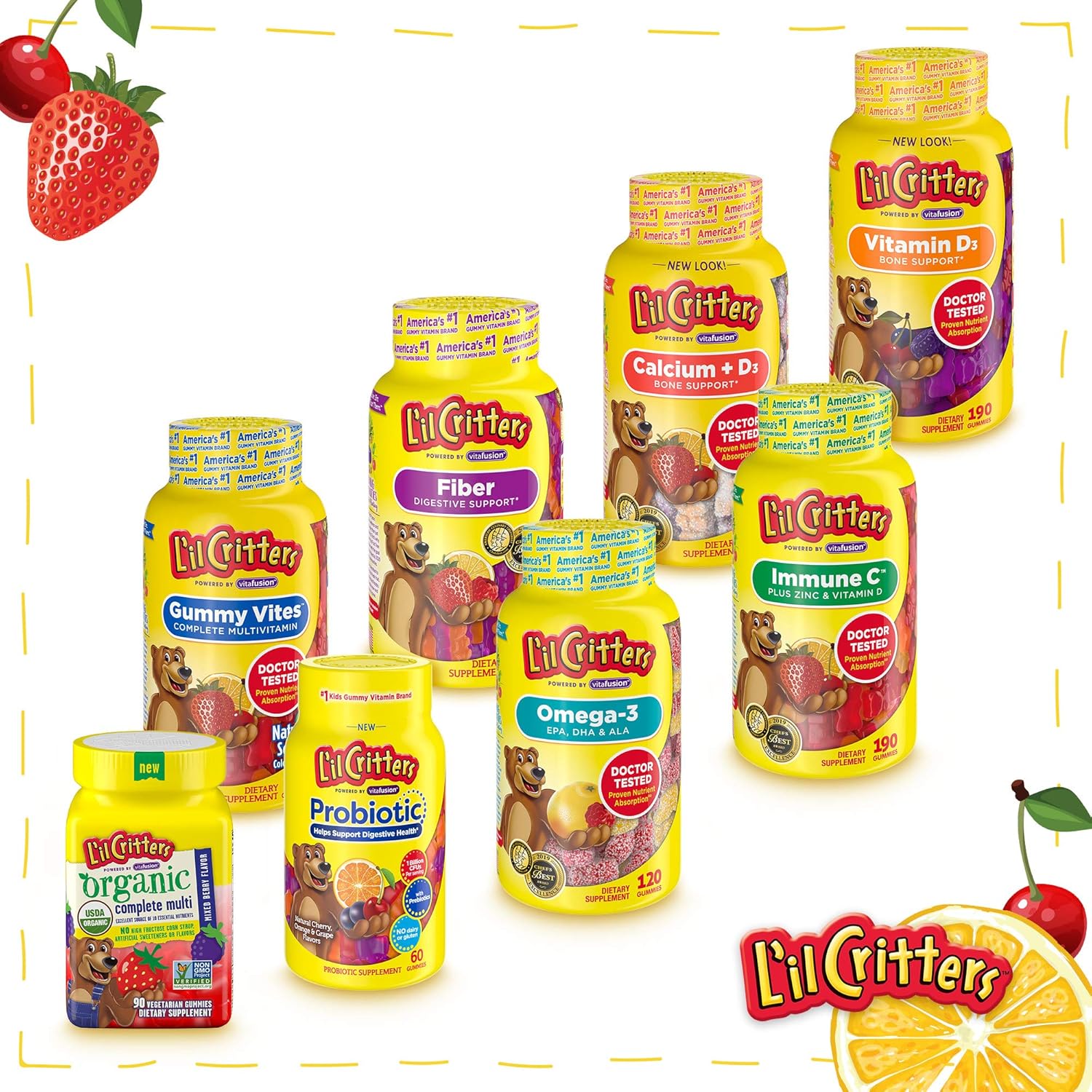 L'il Critters Gummy Vites Complete Kids Gummy Vitamins, 190 Count: Health & Personal Care