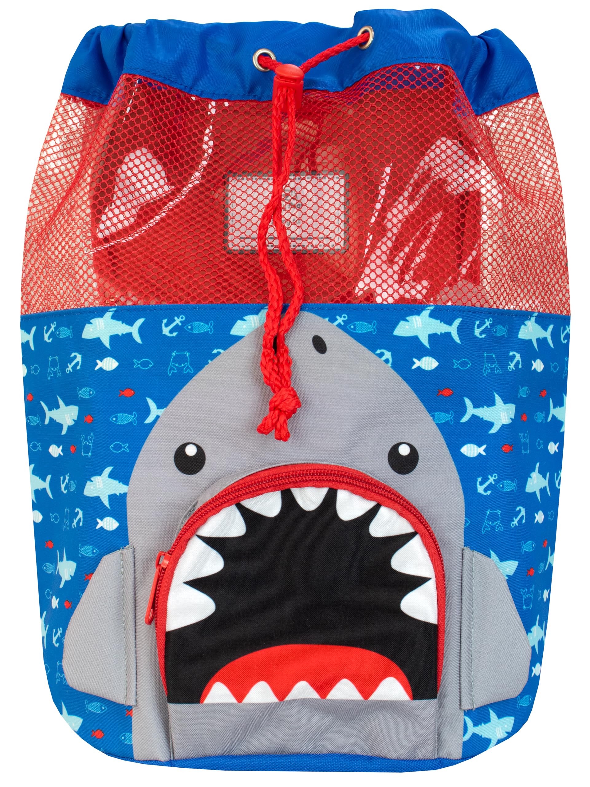 Harry Bear Kids Swim Bag Shark Blue