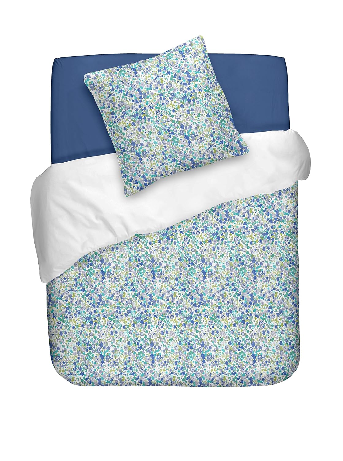 Naf Naf Linge De Maison Duvet Cover Set Aube Blue Queen Amazon Co