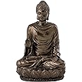 Top Collection Mini Shakyamuni Buddha Decorative Statue - Hand Painted Enlightened One Sculpture with Bronze Finish Look- 3-Inch Supreme Buddha Collectible Figurine