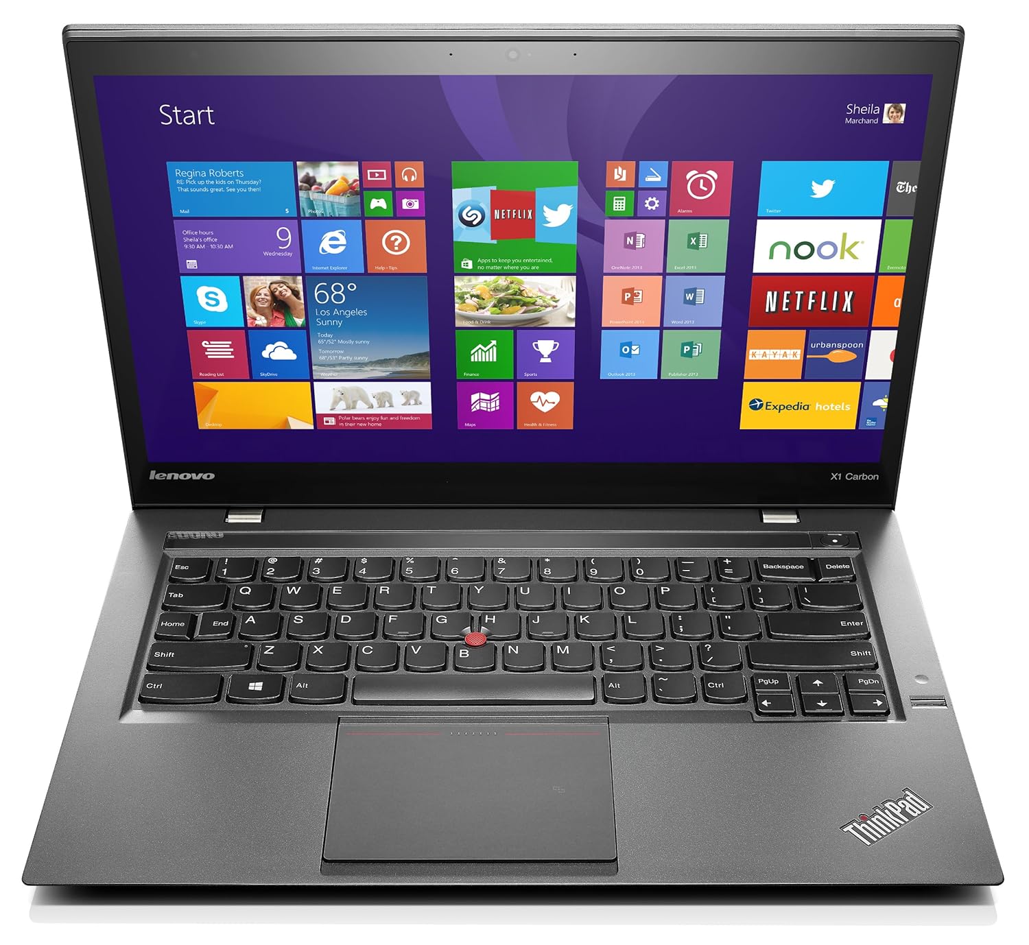 لپ تاپ استوک لنوو Lenovo ThinkPad X1 Carbon i7 4600U BestLaptop4u.com
