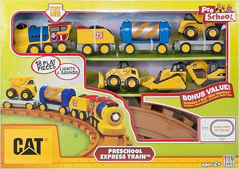 tren de juguete caterpillar