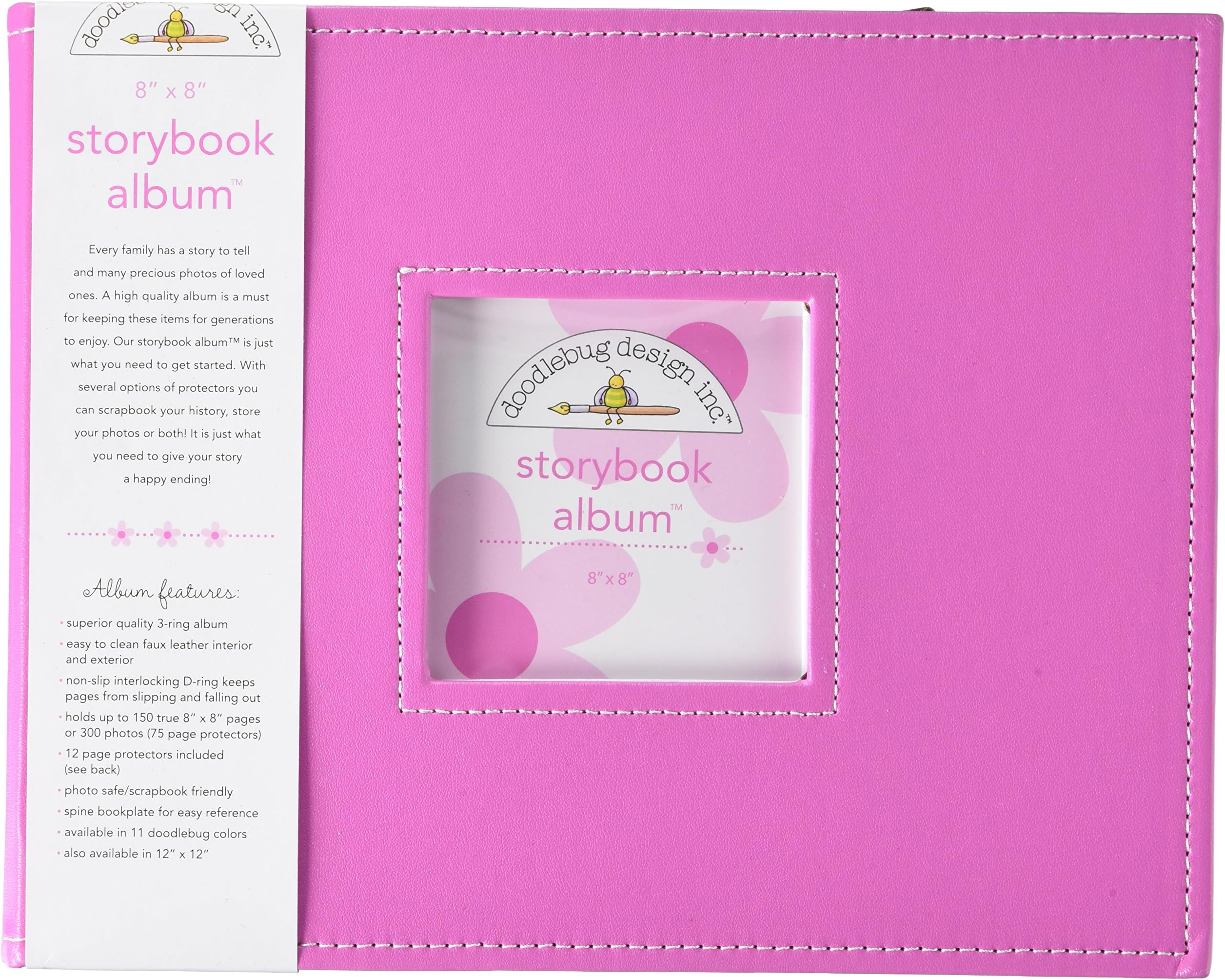 Albums 8 x 8-inch Doodlebug Designs Storybook, Bubblegum