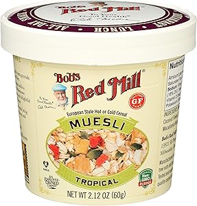 BOBS RED MILL Tropical Muesli Cup, 2.12 OZ