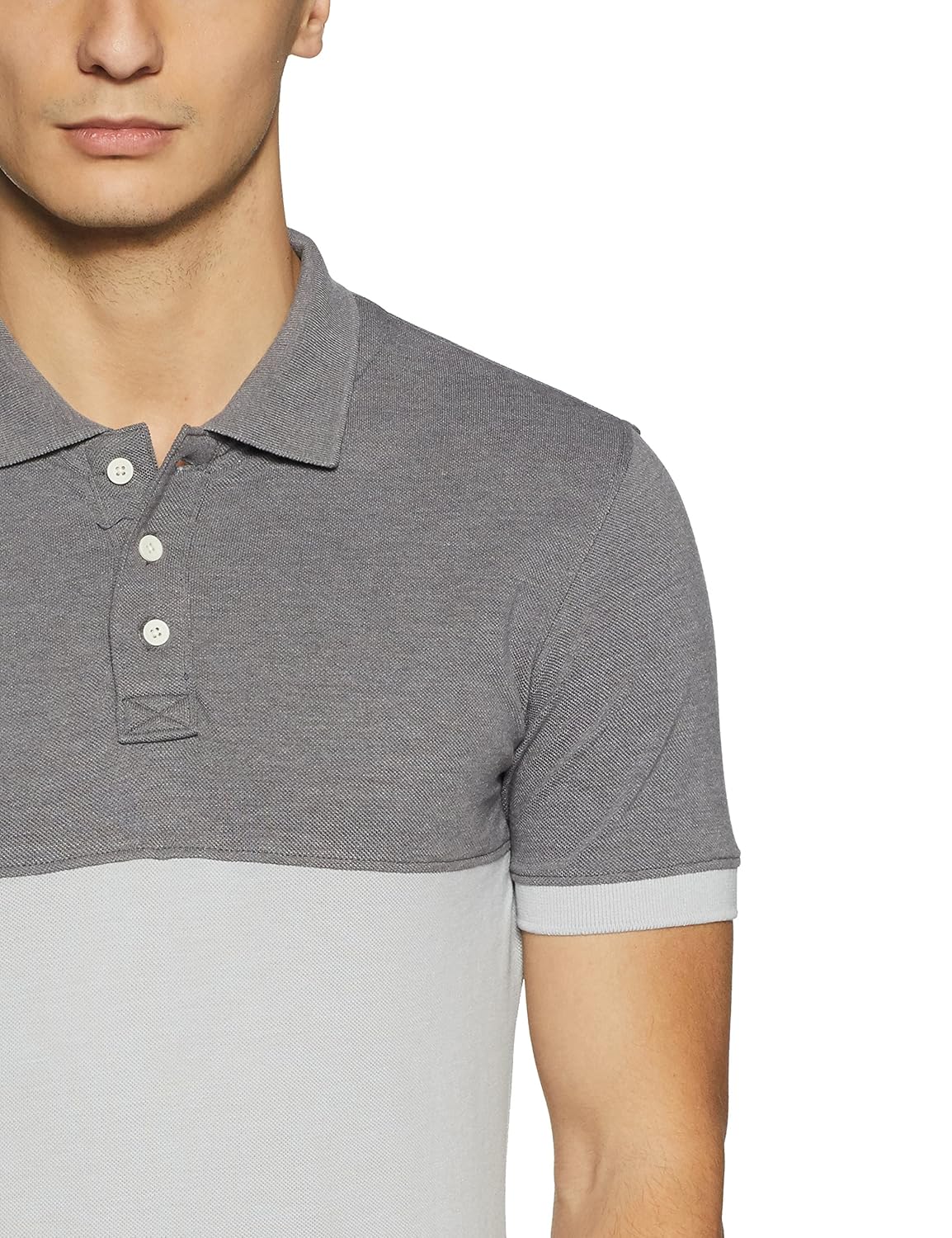 symbol amazon brand men's plain regular fit polo