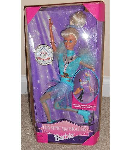 Amazon.com: Barbie Nagano Olympic Skater with Wind Up Action