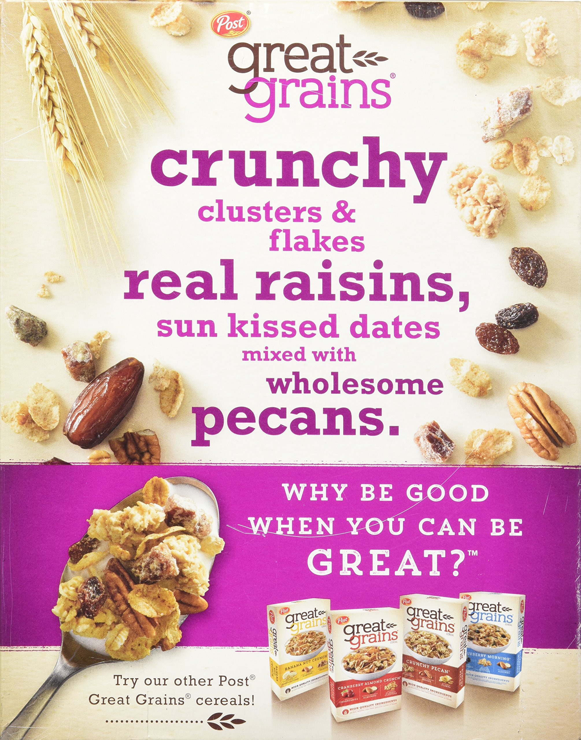 Post Great Grains Crunchy Pecan Whole Grain Cereal, 16