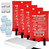 MDH Fire Blanket 40x40 Inches Fiberglass w/Gloves
