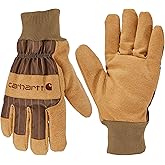 Carhartt Men's GW0827M Insulated Synthetic Suede Knit Cuff Glove