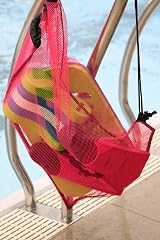 MARU Mesh Bag for Swimming Equipment Pink Lightweight Breathable Drawstring view 5