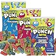 Sour Punch Bites, 5 Ounce Bags (Pack of 3), Strawberry, Blue Raspberry & Assorted Flavors Bags, The Hampton Popcorn & Candy Company