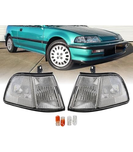 Turn Signal Light For 1993-1997 Honda Civic Del Sol - Driver Side Plastic Lens