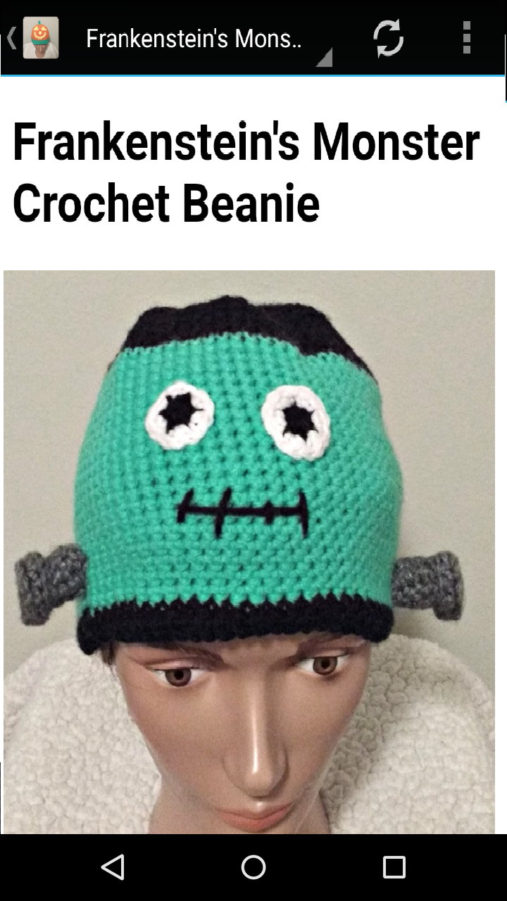 Halloween Beanie Hat Crochet Patterns 