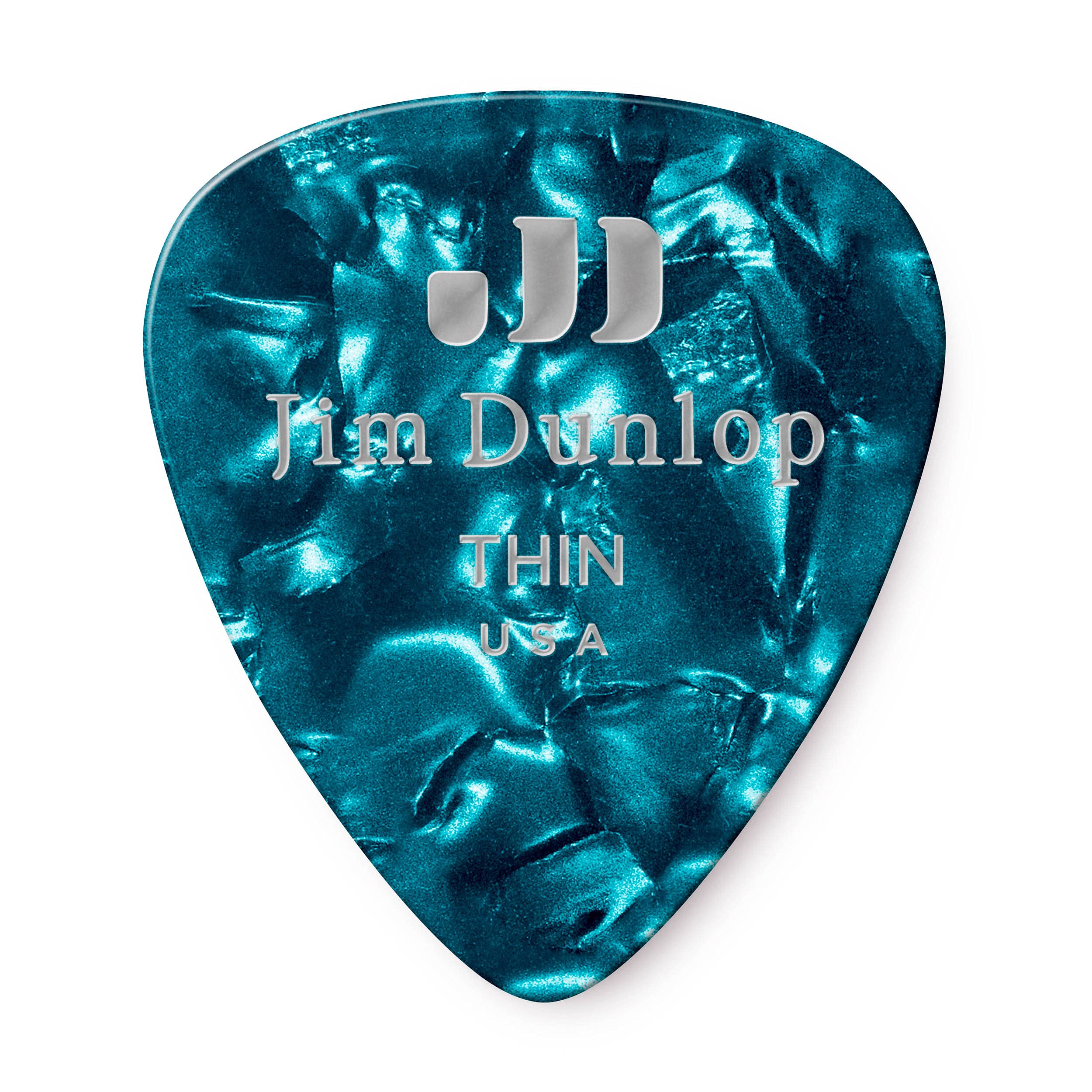 Jim Dunlop 483P11TH Guitar Pick Player Pack - Turquoise Pearl (Pack of 12)