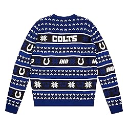 FOCO Standard NFL Big Logo Ugly Sweater, Team Color