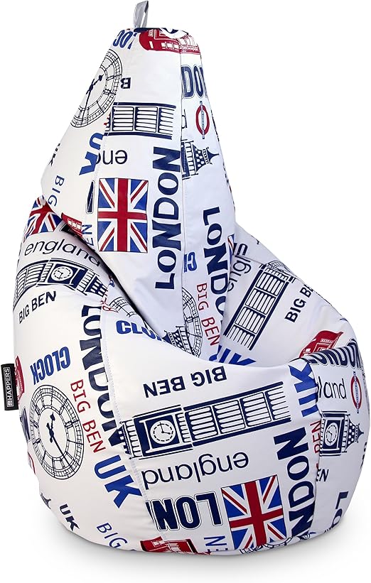 HAPPERS Puff Pera Polipiel London XL: Amazon.es: Hogar