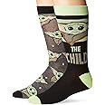 STAR WARS Mandalorian The Child Baby Yoda Men's 2 Pack Crew Socks