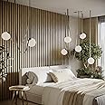 32 Pack — Acoustic Slat Wood (HDF) Wall Stripes Panels «Lamela-3» | Strip width 1.2"(3cm) | Wall Decor | Wooden Decorative Panels for Home Studio, Podcast, Game room (Lamela-3, Oak)