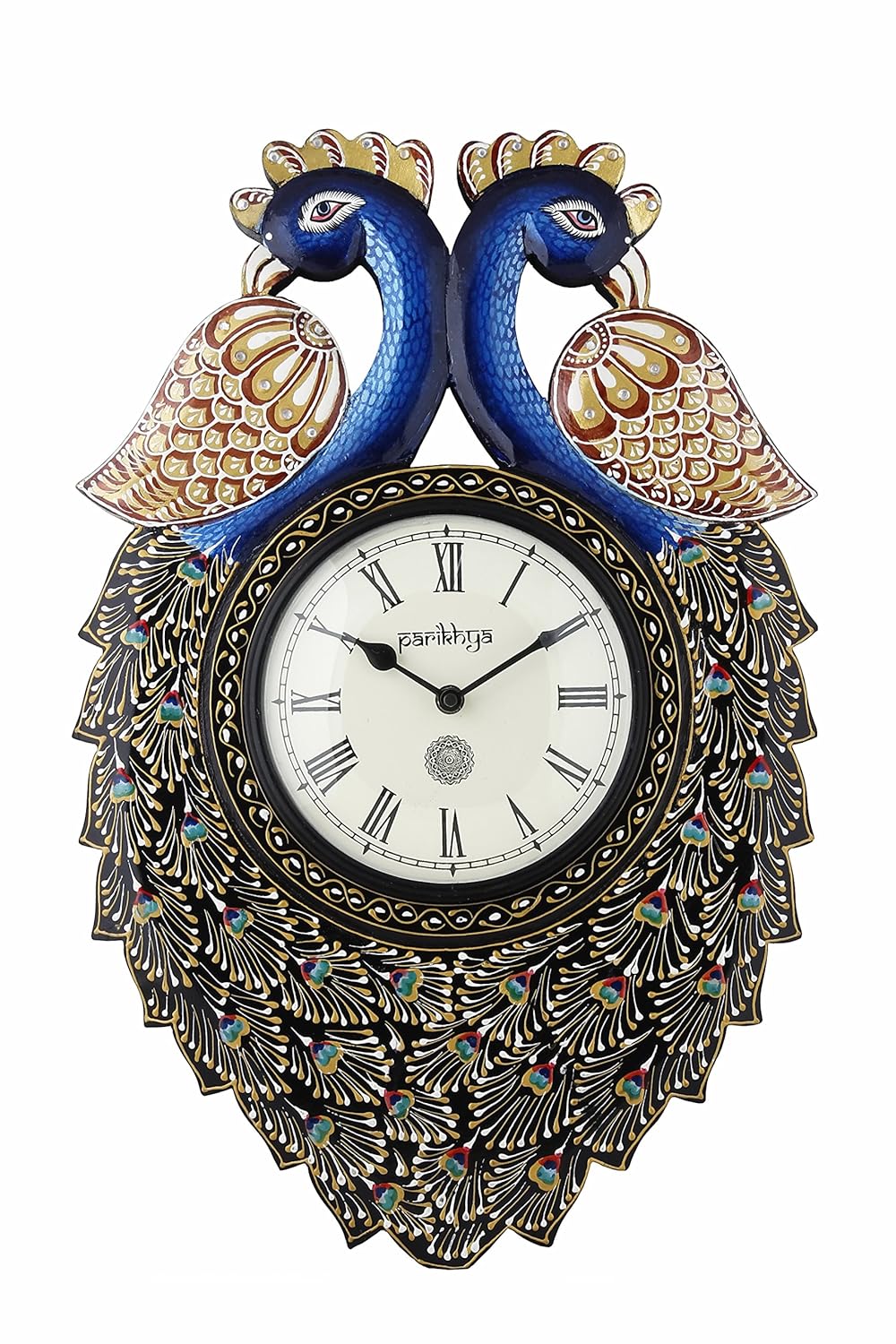 Buy GIFTWITHSWAGGER'S 12X19 In Two Peacock Vintage Wall Clock With