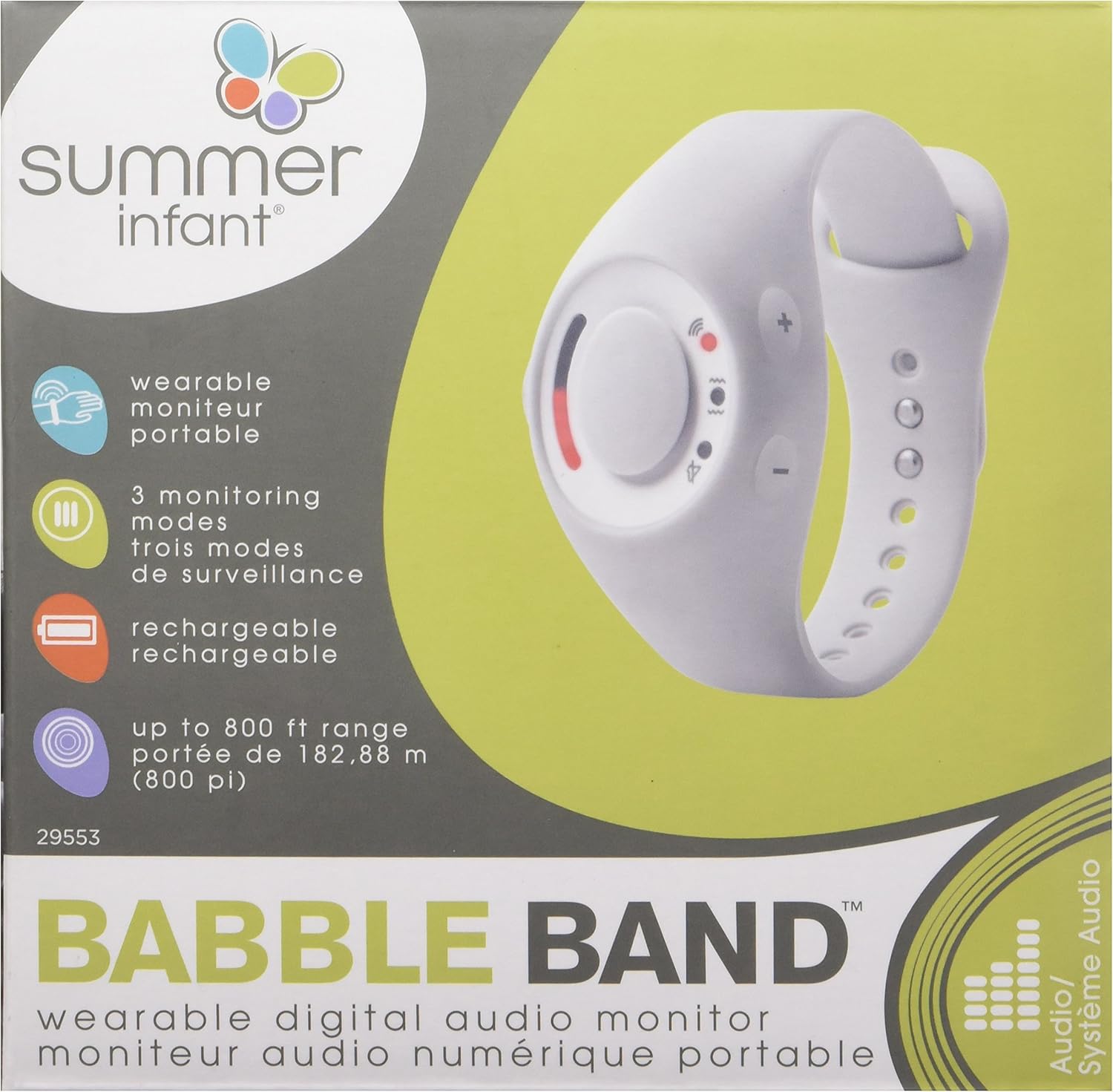 summer infant babble band wearable baby monitor
