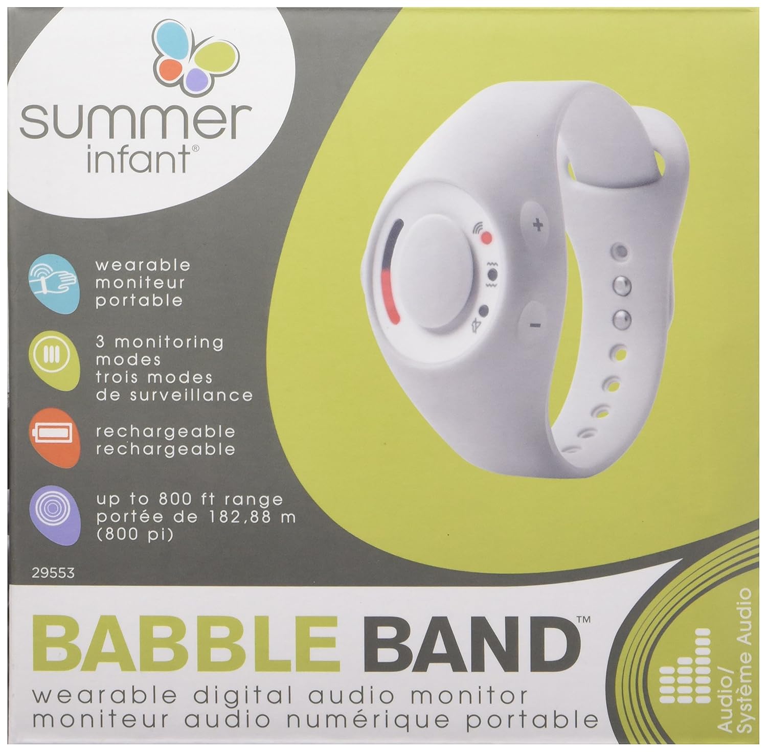 Summer Babble Band Wearable Audio Monitor 2025