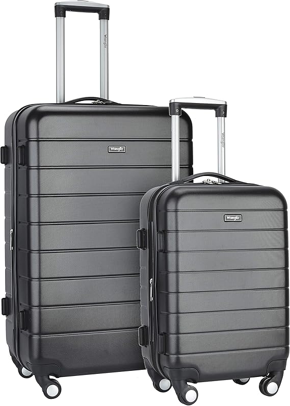 wrangler 2 piece luggage set