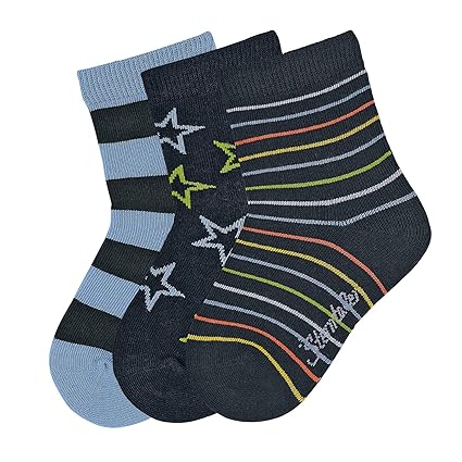 Sterntaler Söckchen, 3er Pack, Ringel-Motiv