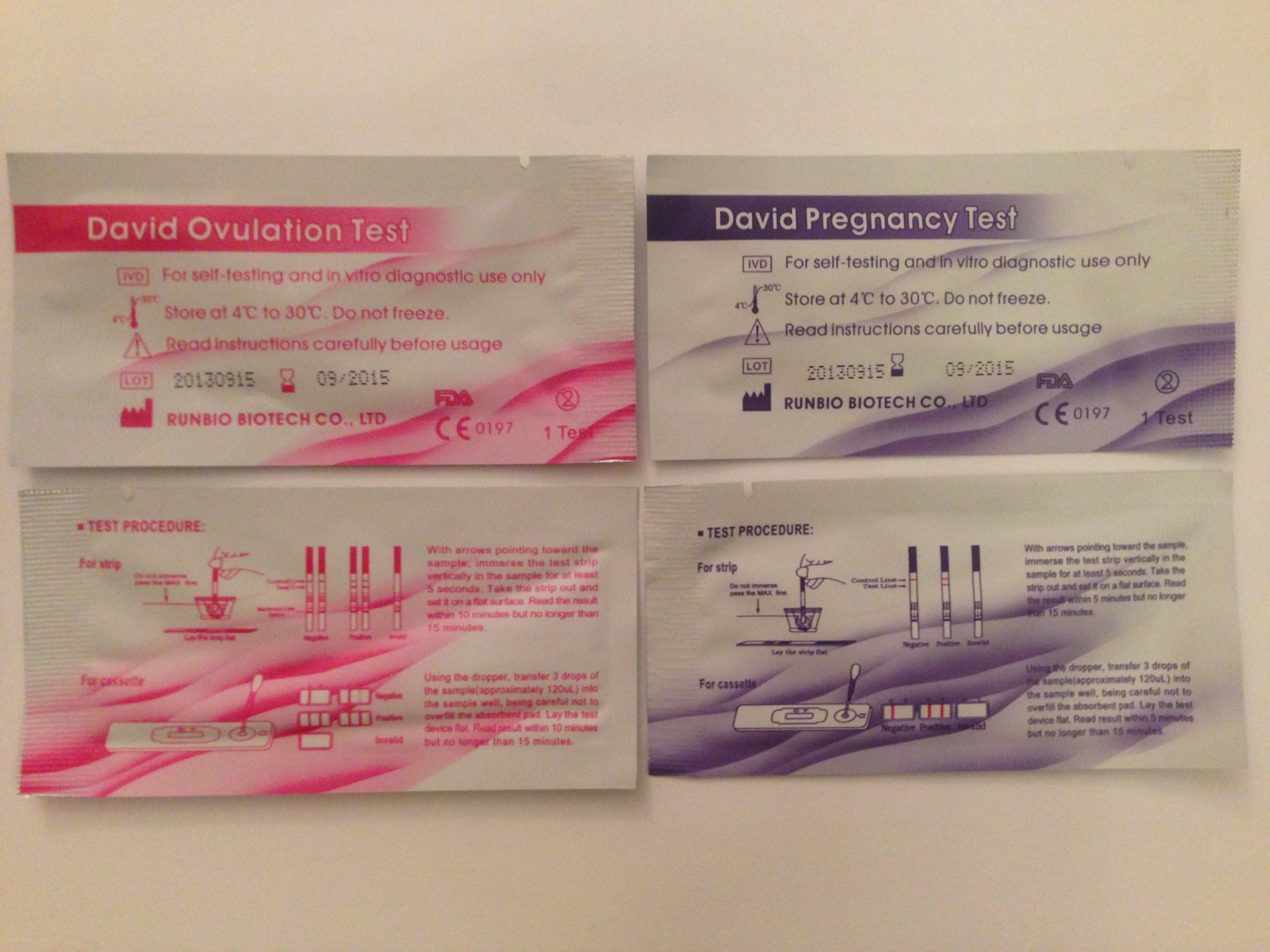 Combo pack 40 (LH) Ovulation tests & 10 (HCG) Pregnancy tests Strips FDA Approved