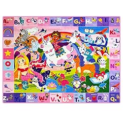 QUOKKA Small Classroom Girl Rug for Kids - 60x41