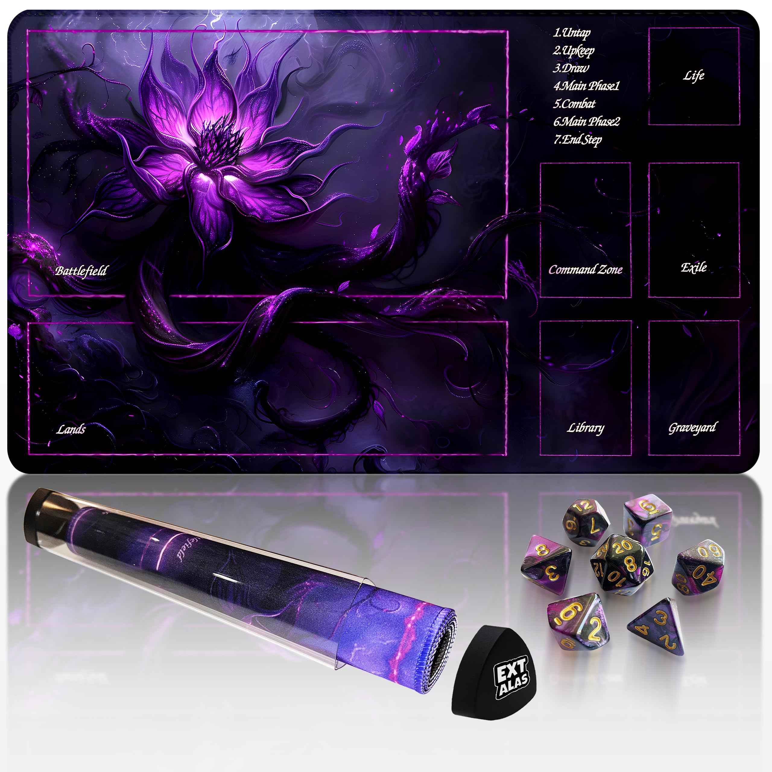 Extalas MTG Playmat TCG Playmat -Includes Storage